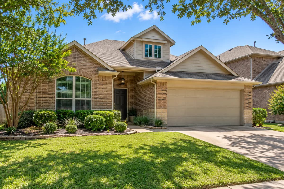 Residential home representative of North Texas housing.