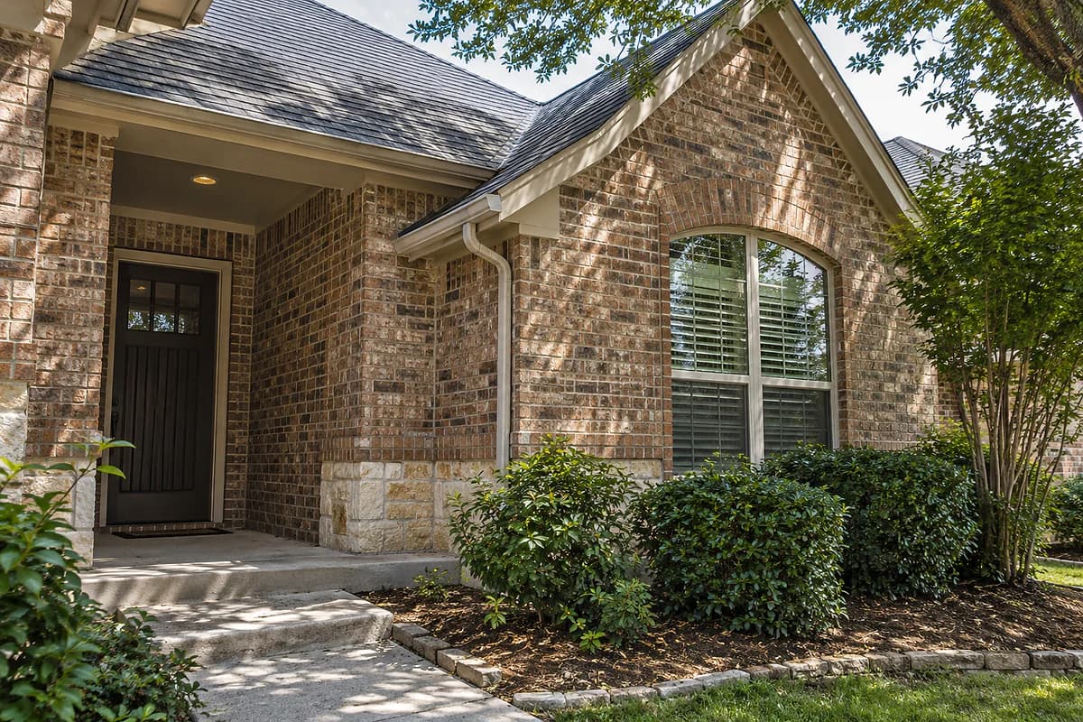 Residential home representative of North Texas housing.